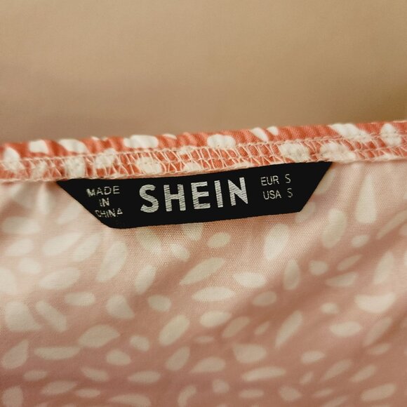 Shein Pink Petal Print Sundress Women's Size Small‎ - Picture 3 of 5